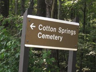 Cotton Springs Cemetery on Sysoon