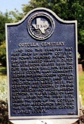 Cotulla Cemetery on Sysoon
