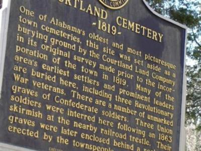 Courtland Cemetery on Sysoon