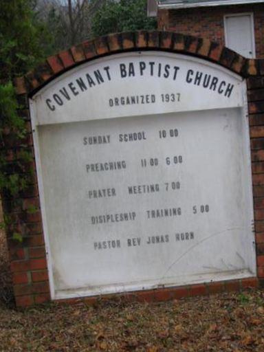 Covenant Baptist Church Cemetery on Sysoon