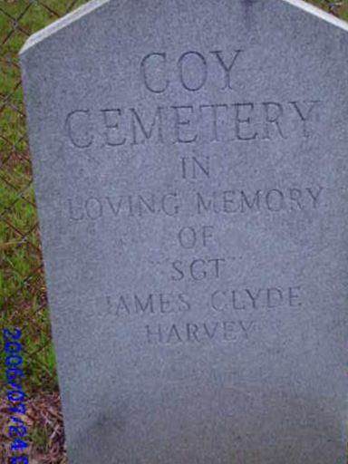 Coy Cemetery on Sysoon