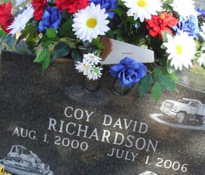 Coy David Richardson, Find a grave on Sysoon Coy David Richardson on Sysoon