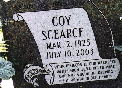 Coy Scearce on Sysoon