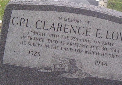 Cpl Clarence E. Lowe on Sysoon