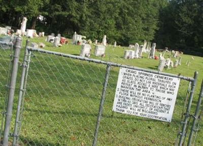 Craig Springs Cemetery on Sysoon