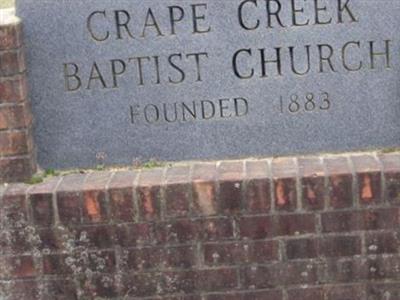 Crape Creek Cemetery on Sysoon