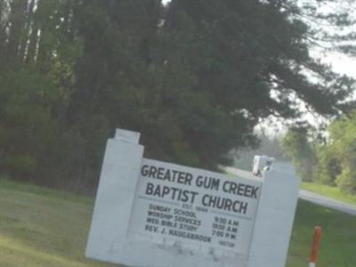 Gum Creek Baptist Church Cemetery on Sysoon