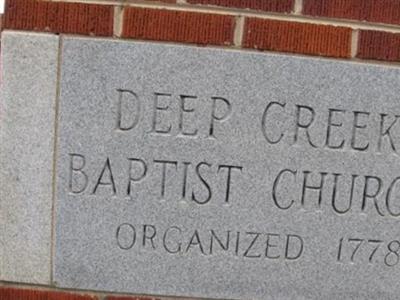 Deep Creek Baptist Church Cemetery on Sysoon