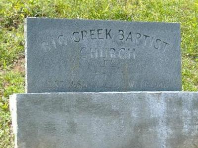 Big Creek Baptist Church Cemetery on Sysoon