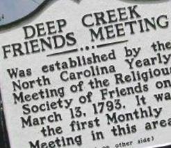 Deep Creek Friends Meeting Cemetery on Sysoon