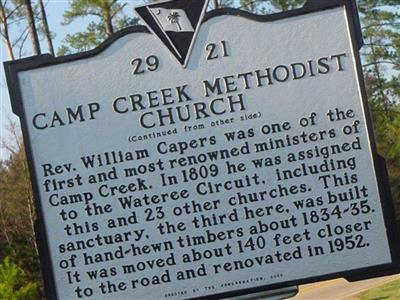 Camp Creek Methodist Church Cemetery on Sysoon