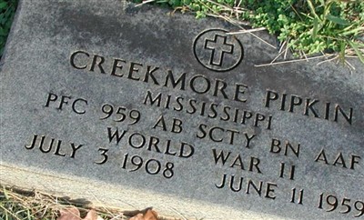 Creekmore Pipkin on Sysoon