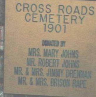 Cross Roads Cemetery on Sysoon