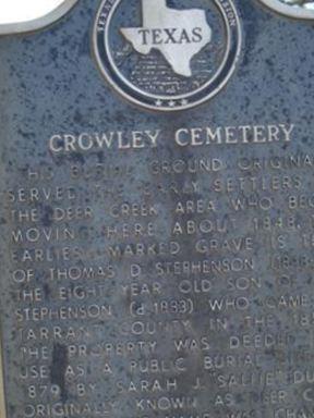 Crowley Cemetery on Sysoon