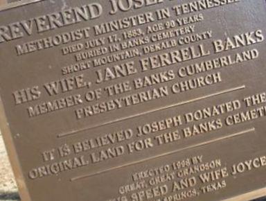 Banks Cumberland Presbyterian Church Cemetery on Sysoon