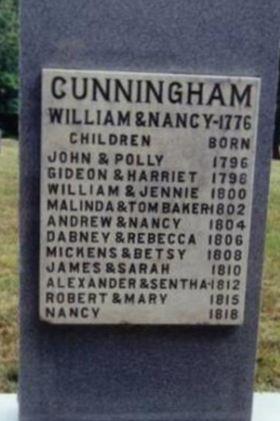 Cunningham - Trigg Furnace Cemetery on Sysoon