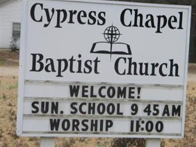 Cypress Chapel Baptist Church Cemetery on Sysoon