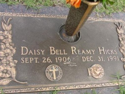Daisy Bell Reamy Hicks on Sysoon