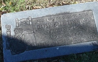 Daisy Bell Timmons on Sysoon