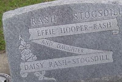 Daisy Rash Stogsdill on Sysoon