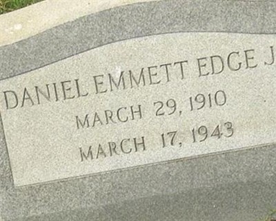 Daniel Emmett Edge, Jr on Sysoon
