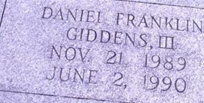 Daniel Franklin Giddens, III on Sysoon