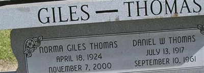 Daniel W. Thomas on Sysoon
