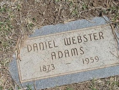Daniel Webster Adams on Sysoon