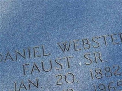 Daniel Webster Faust, Sr on Sysoon