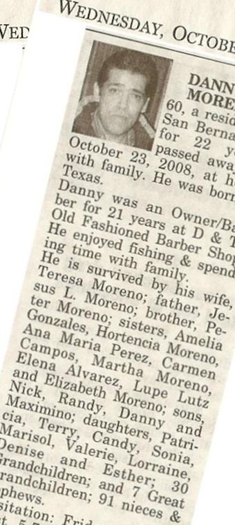 Danny H. Moreno on Sysoon
