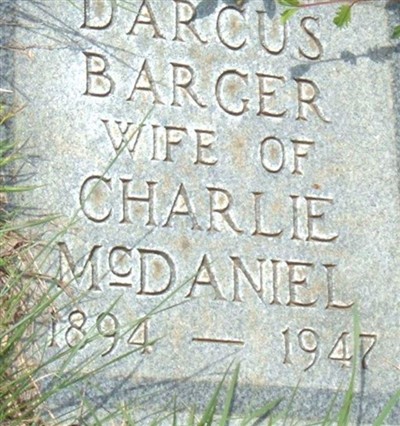 Darcus Barger McDaniel on Sysoon