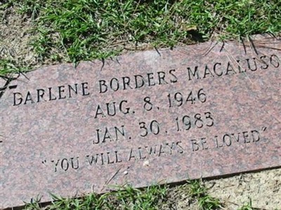 Darlene Borders Macaluso on Sysoon