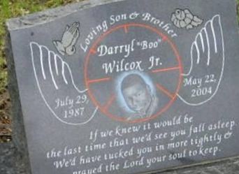 Darryl "Boo" Wilcox, Jr on Sysoon