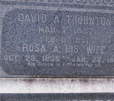 David A Thornton on Sysoon