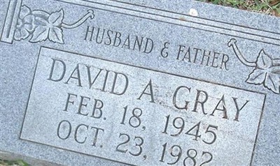 David Arnold Gray, Find a grave on Sysoon David Arnold Gray on Sysoon