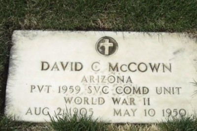 David C. McCown on Sysoon