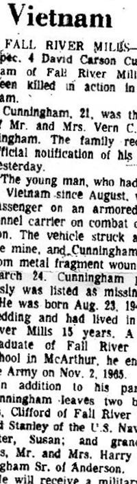 David Carson Cunningham on Sysoon
