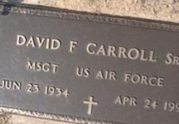 David F Carroll, Sr on Sysoon