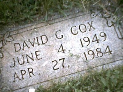 David G Cox on Sysoon