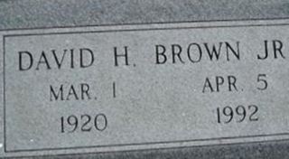 David H. Brown, Jr on Sysoon