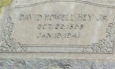 David Howell Hey, Jr on Sysoon