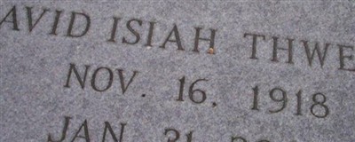 David Isiah Thweatt on Sysoon