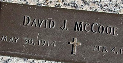 David J. McCooe on Sysoon