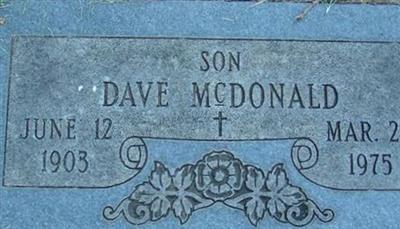 David L "Dave" McDonald on Sysoon