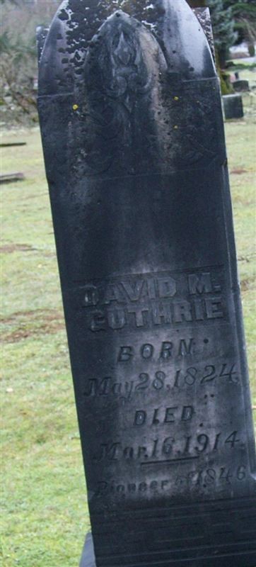 David M Guthrie on Sysoon