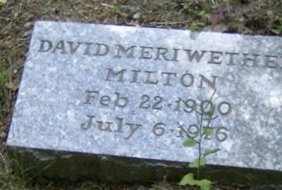 David Meriwether Milton on Sysoon