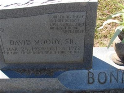 David Moody Bonner, Sr on Sysoon