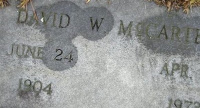 David W. McCarter on Sysoon