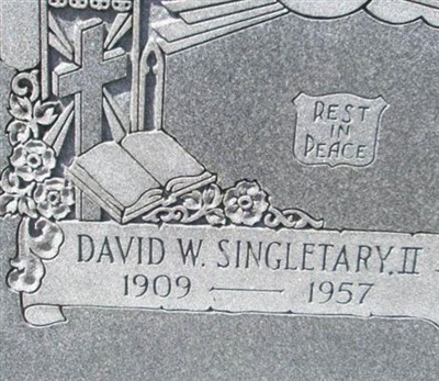 David W Singletary, Find a grave on Sysoon David W Singletary on Sysoon
