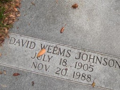 David Weems Johnson on Sysoon